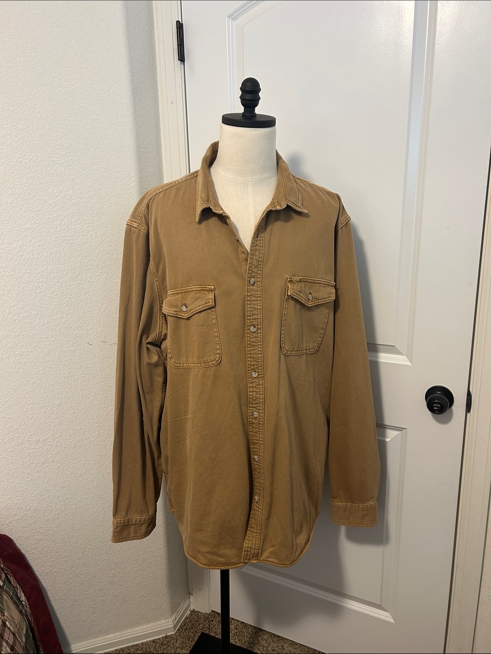 Men’s NWOT Sonoma Tan Shirt Jacket Size 3XL Tall